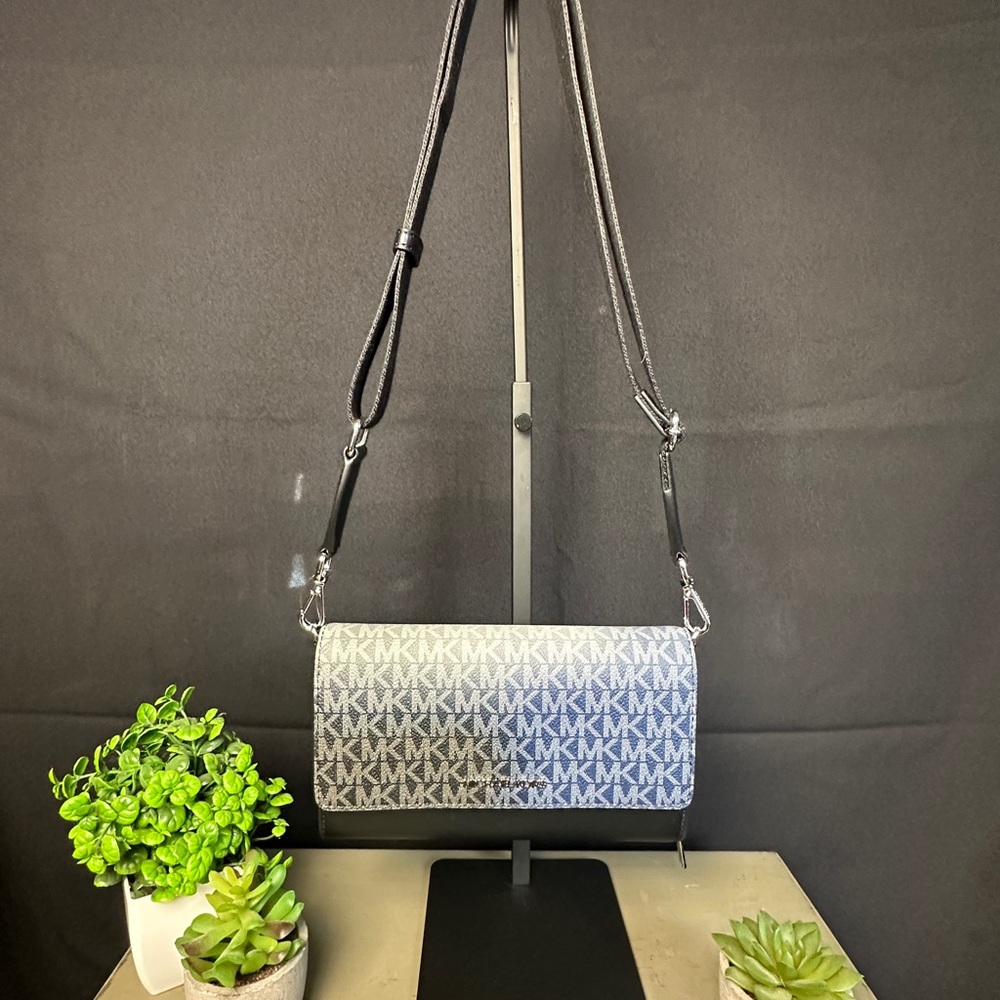 Brand NEW Michael Kors Monogram Black and Gray Crossbody Bag